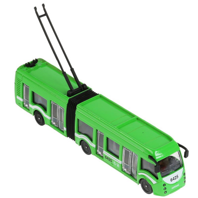 Металлическая модель Троллейбус с резинкой Технопарк SB-18-11-GN-WB(NO IC) 01